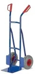 Stapelkarre,Tragl. 200kg,Schaufel BxT 300x225mm,Stahl,RAL5010,TPE-Bereifung