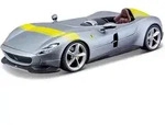 Bburago 18-36912 - Modellauto - Ferrari Monza SP1 Signature Edition (silber, Ma&szlig;stab