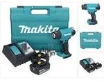 Makita DHG 181 RTK Akku Hei&szlig;luftgebl&auml;se 18 V 150 - 550&deg;C + 2x Akku 5,0 Ah +