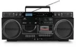 Medion LIFE P66538 Retro-Boombox schwarz - Kassettendeck - MP3