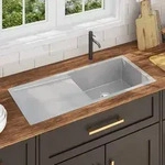 vidaXL Handgemachte Einbausp&uuml;le Edelstahl