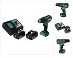 Makita DHP 485 RM Akku Schlagbohrschrauber 18 V 50 Nm Brushless + 2x Akku 4,0...