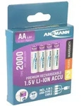 Ansmann Mignon AA 1,5V Lithium-Ionen Akkus, min. 1800mAh typ. 2000mAh, inkl. 4in1