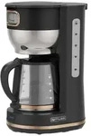 Muse MS-220 BC Kaffeemaschine Schwarz Fassungsverm&ouml;gen Tassen=10 Glaskanne,