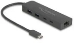 DELOCK - 10 Gbps USB Hub mit 2.5 Gigabit LAN Port und PD 85 W