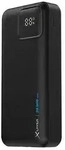 XLayer Powerbank 20.000 mAh mit zwei integrierten Kabeln PD 20W Black