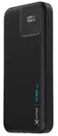 XLayer Powerbank 10.000 mAh mit zwei integrierten Kabeln PD 20W Black