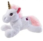 Heunec 351578 - EINHORN liegend, wei&szlig;, Pl&uuml;schtier, 30 cm