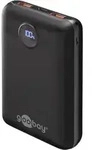 Goobay 65869 Powerbank 20.000 mAh, schwarz, 0.3 m - 22 W, extrem kompakte Powerbank