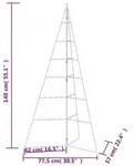 vidaXL Metall-Weihnachtsbaum f&uuml;r Dekorationen Schwarz 140 cm