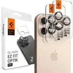 Spigen Optik Pro GLAS.TR &bdquo;EZ FIT&ldquo; Kameraschutz 2er-PACK iPhone 16 / Max &ndash; braun