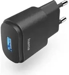 Hama USB-Ladeger&auml;t, USB-A-Netzteil, Universaladapter, LED-Anzeige, 6 W, Schwarz