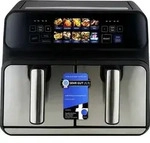 Profi Cook PC-FR 1287 H inox Hei&szlig;luft-Fritteuse 8 l 2200 W Edelstahl, Schwarz