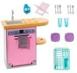Mattel HJV32; HJV34 - Barbie M&ouml;bel- und Zubeh&ouml;r-Set - K&uuml;chen-Set