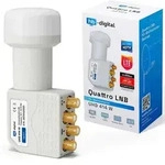 hb-digital LNB Quattro UHD 414 W f&uuml;r Multischalter wasserdicht