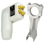 PremiumX LNB Quad Wei&szlig; + Universal Adapter f&uuml;r LNB Halterung f&uuml;r Fuba und