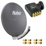 Fuba DAA 780 A Satellitenantenne Aluminium in Anthrazit HDTV 3D 4K Premium X DELUXE