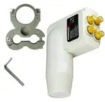 PremiumX LNB Quad Wei&szlig; 4 Teilnehmer + Universal Adapter f&uuml;r LNB Halterung...