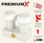 Premium X Monoblock Single LNB - f&uuml;r 1 Teilnehmer - 4K Full HD - mit...