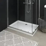 vidaXL Duschwanne Anti-Rutsch Wei&szlig; 70x100x4 cm ABS