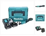 "Makita DWR 180 RTJ Akku Ratschenschrauber 18 V 47,5 Nm 1/4" 3/8" + 2x Akku 5,0...