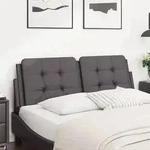 "vidaXL Kopfteil-Kissen "Zadar" Grau 140 cm Kunstleder"