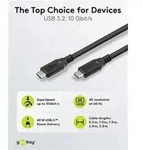 USB-CTM-Kabel, USB 3.2, 60 W, 10 Gbit/s, Power Delivery, 1,5 m