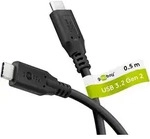 Goobay 74204 USB-CTM-Kabel, USB 3.2, 60 W, 10 Gbit/s, Power Delivery, 0,5 m,...