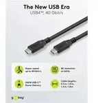 Goobay 74184 USB-CTM-Kabel, USB4TM, 240 W, 40 Gbit/s, Power Delivery, 1,5 m, 1.5 m,
