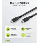 USB-CTM-Kabel, USB4TM, 100 W, 40 Gbit/s, Power Delivery, 1,5 m