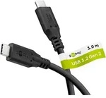 Goobay 74203 USB-CTM-Kabel, USB 3.2, 100 W, 10 Gbit/s, Power Delivery, 3 m, 3 m,