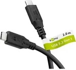 GOOBAY USB-C Kabel 74728 USB3.2 60W 2m schwarz 5 Gbit/s
