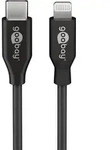 Goobay USB-Kabel USB 2.0 USB-C&reg; Stecker, Apple Lightning Stecker 1.00 m Schwarz
