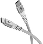 Goobay KAB USB-C (ST-ST) 2m Verbindungskabel Textilmantel White USB cable Kabel &