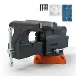 VEVOR 15,2cm Schraubstock 360&deg; Drehbar Sph&auml;roguss Werkbankschraubstock 7,3x8cm