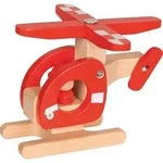 Helikopter 15 x 6,4 x 12,2 cm, Holz, per St&uuml;ck