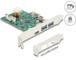DELOCK PCI Express x1 Karte zu 1 x extern USB Type-C BU 30 W