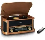 LENCO TCD-2551 Plattenspieler Holzgeh&auml;use USB Kassette, Holz