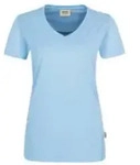Hakro Women-V-Shirt Performance 181-20 eisblau Gr&ouml;&szlig;e XS