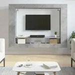 vidaXL TV-Schrank Betongrau 152x22x113 cm Holzwerkstoff