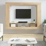 vidaXL TV-Schrank Sonoma-Eiche 152x22x113 cm Holzwerkstoff