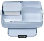 Mepal Bento-Lunchbox Take A Break Old Nordic Blue Large &ndash; Brotdose mit F&auml;chern,