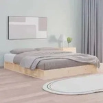 vidaXL Massivholzbett 180x200 cm