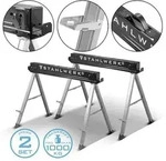 STAHLWERK S&auml;gebock 2er Set 500 kg Universal Arbeitsbock Klappbock Ger&uuml;stbock