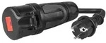 Adapter von roter 16A 400V CEE-Kupplungssteckdose 5-polig auf Schukostecker 230V