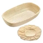 Westmark G&auml;rk&ouml;rbchen Set oval mit Bezug 33,5x20,5x8cm, natur (1 Set)