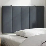 "vidaXL Kopfteil-Kissen "Hanko" Dunkelgrau 80 cm Samt"