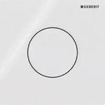 Geberit Typ 20 (ex Typ 30) UR-Strg. pneum. Sp Square, schwarz matt lack, Etc/schwarz