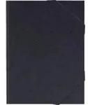 Brunnen FACT!plus, Envelope folder, A3, Karton, Schwarz, 600 g/m2, Gummiband