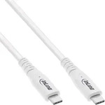 InLine&reg; USB4 Kabel, USB-C Stecker/Stecker, PD 240W, 8K60Hz, TPE, wei&szlig;, 2m...